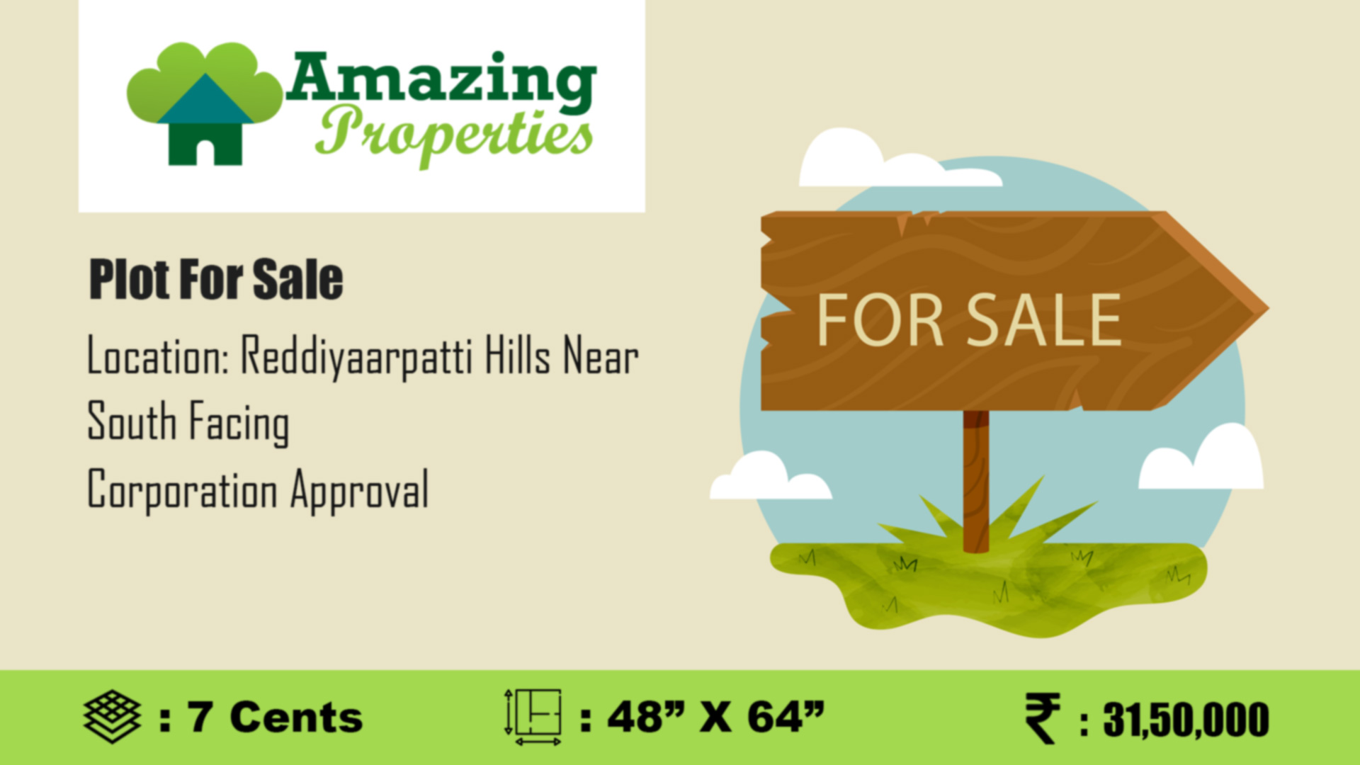 Plot for sale in Tirnelveli, Near to Reddiyaarpatti Hills