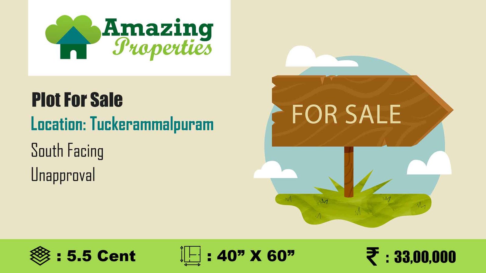 Plot for sale in Ashok Nagar, Tuckerammalpuram, Tirunelveli