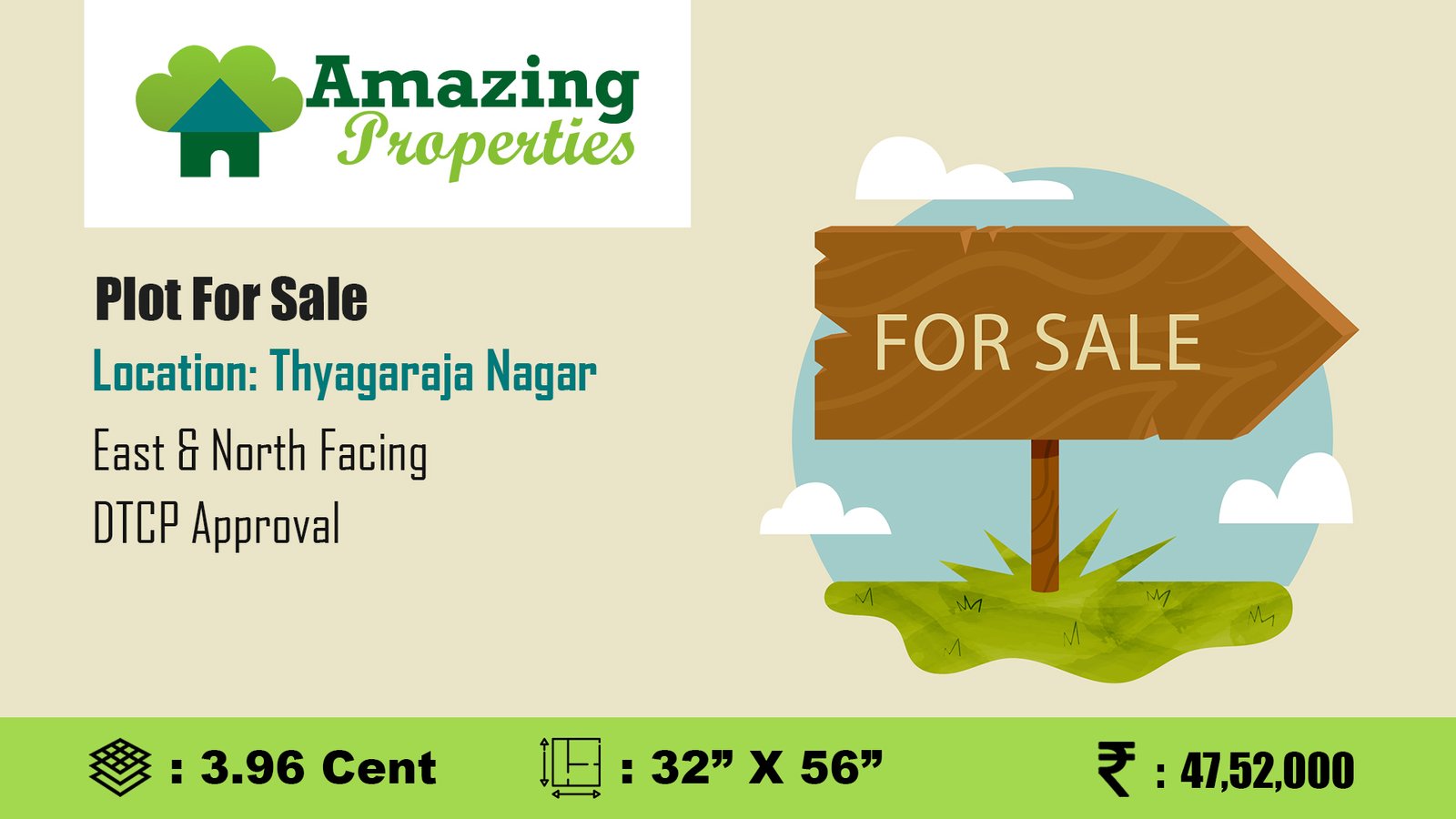 DTCP Plot for sale in Thaveedhu Raja Nagar, Thyagaraja Nagar, Tirunelveli
